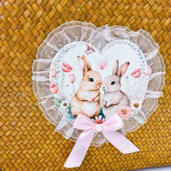 NEW! Handmade Hand Woven Bag Tote Leather Handle From Krachut Plant Unique Purse - Picture 3 of 14